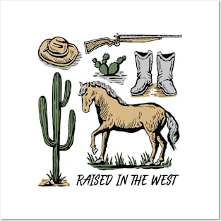 Raised in the west Posters and Art